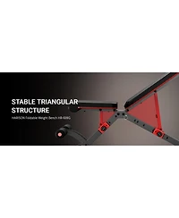 Harison Adjustable Weight Bench with Leg Extension and Preacher Pad, 800 lbs Capacity (Hrm-608G)