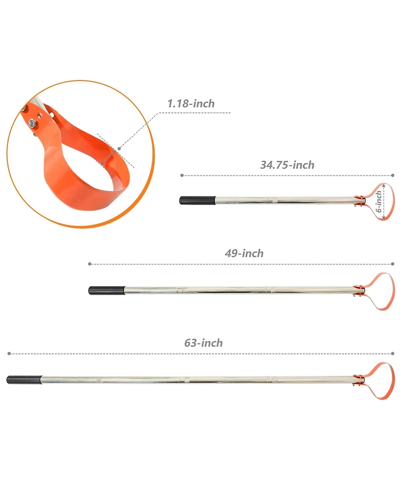 Xdovet Weed Remover Tool Hoe Spring Steel Adjustable Handle