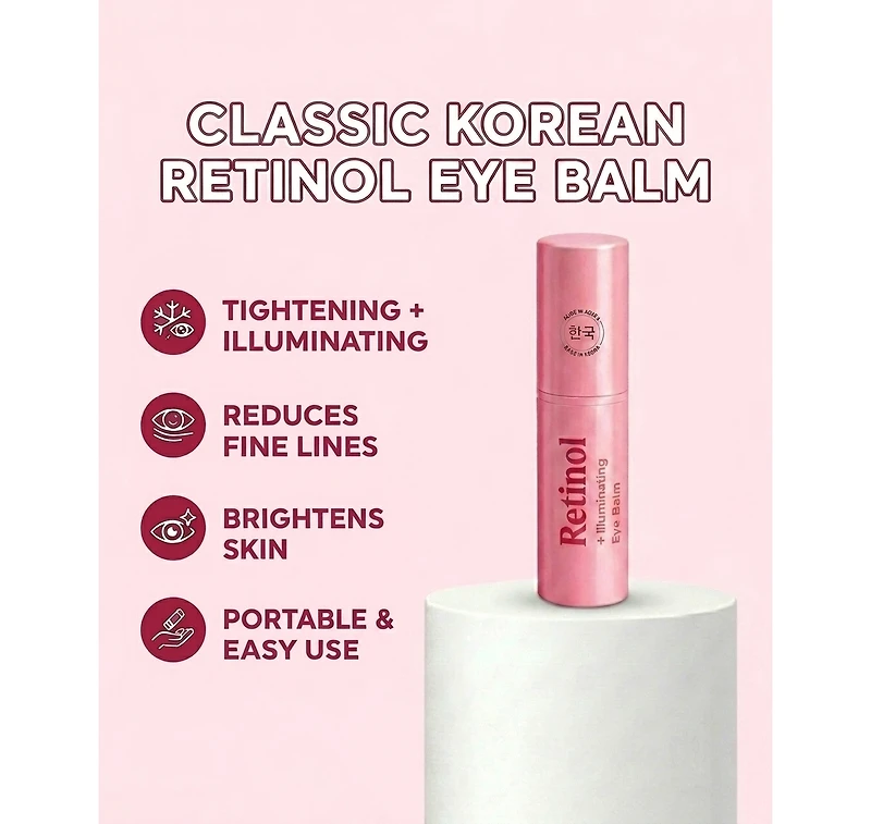 Lovery Retinol Tightening + Illuminating Eye Balm - Korean Skincare Anti-Aging Stick