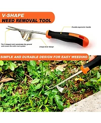 Xdovet Weed Puller Tool 3-Piece Garden Weeder Set