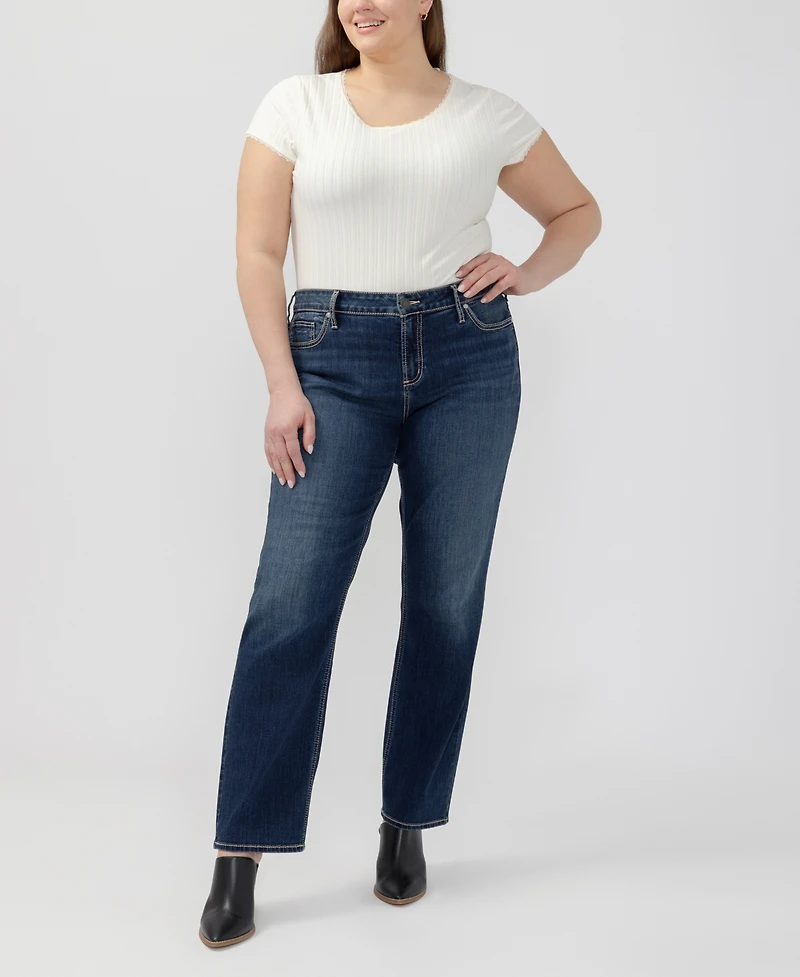 Silver Jeans Co. Plus Elyse Comfort Fit Straight