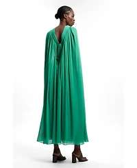 Karen Millen Women's Halter Cape Maxi Dress
