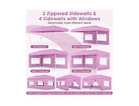 Boyel Living 10 X 20 Feet Pop up Canopy Tent Instant Setup with 6 Sidewalls