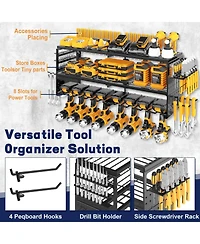 Xdovet Power Tool Organizer Wall Mount Metal Drill Holder Storage Rack