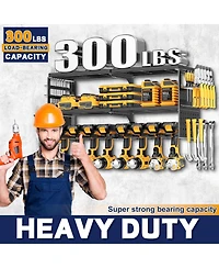 Xdovet Power Tool Organizer Wall Mount Metal Drill Holder Storage Rack