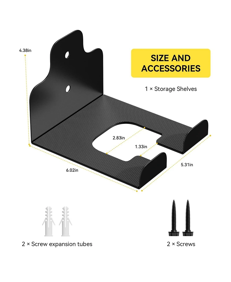 Xdovet Trimmer Rack Garden Tool Hanger Wall Mounted