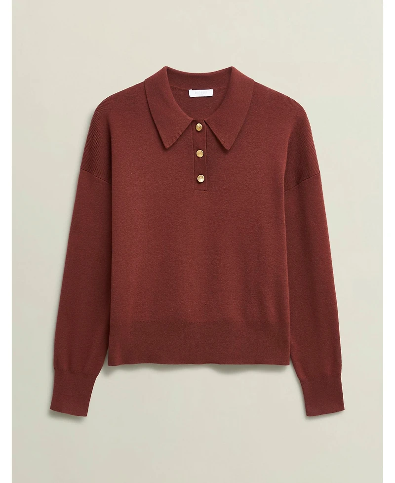 Hobbs London Women's Connie Polo Sweater