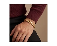 Rachel Glauber Timeless Men's 14K Gold Plated Curb Link Chain Bracelet