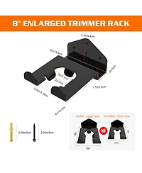 Xdovet Trimmer Rack Rubber Coated Tool Hanger Organizer Hooks
