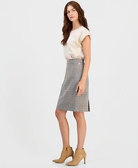 Tahari Asl Women's Plaid Pencil Skirt