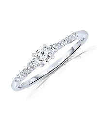 Sterling Silver Cubic Zirconia Statement Ring