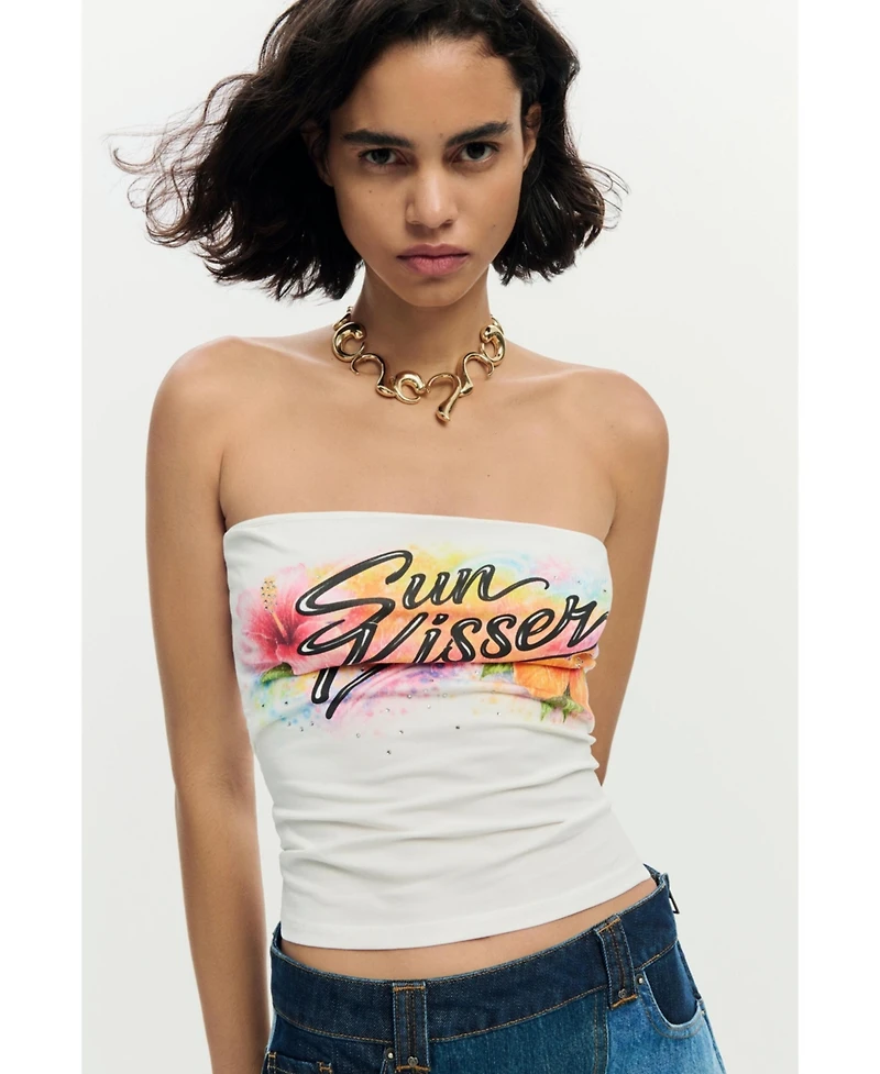 Desigual Women's Strapless top