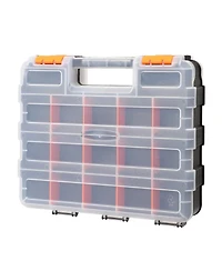 Xdovet Double Side Hardware Organizer Removable Dividers Small Parts Storage Box