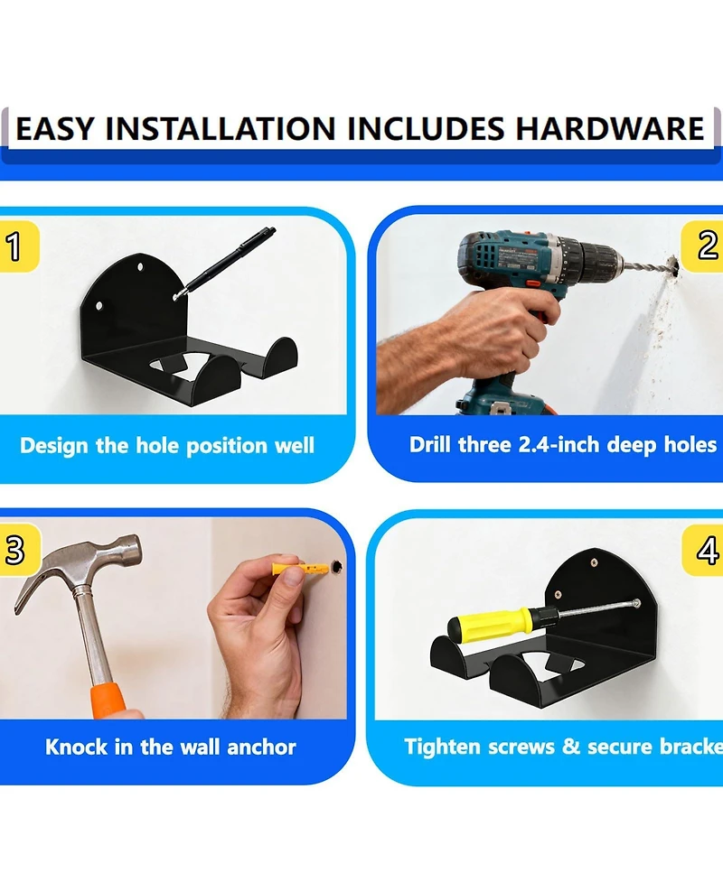 Xdovet Wall Hanger Trimmer Rack Garden Tool Holder