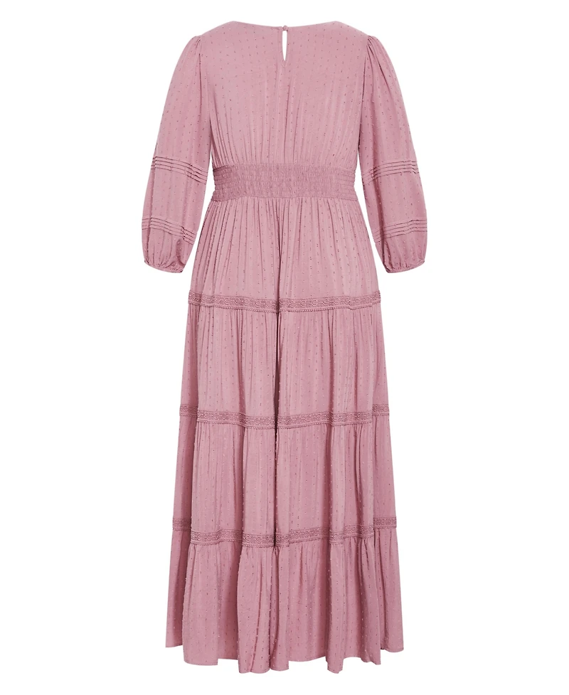 City Chic Plus Arielle Lace Maxi Dress