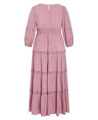 City Chic Plus Arielle Lace Maxi Dress