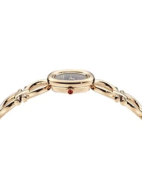 Ferragamo Women's Double Gancini Ip Rose Gold Stainless Steel Bracelet Watch 25mm