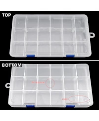 Xdovet Plastic Organizer Box Adjustable Divider Removable Grid Storage