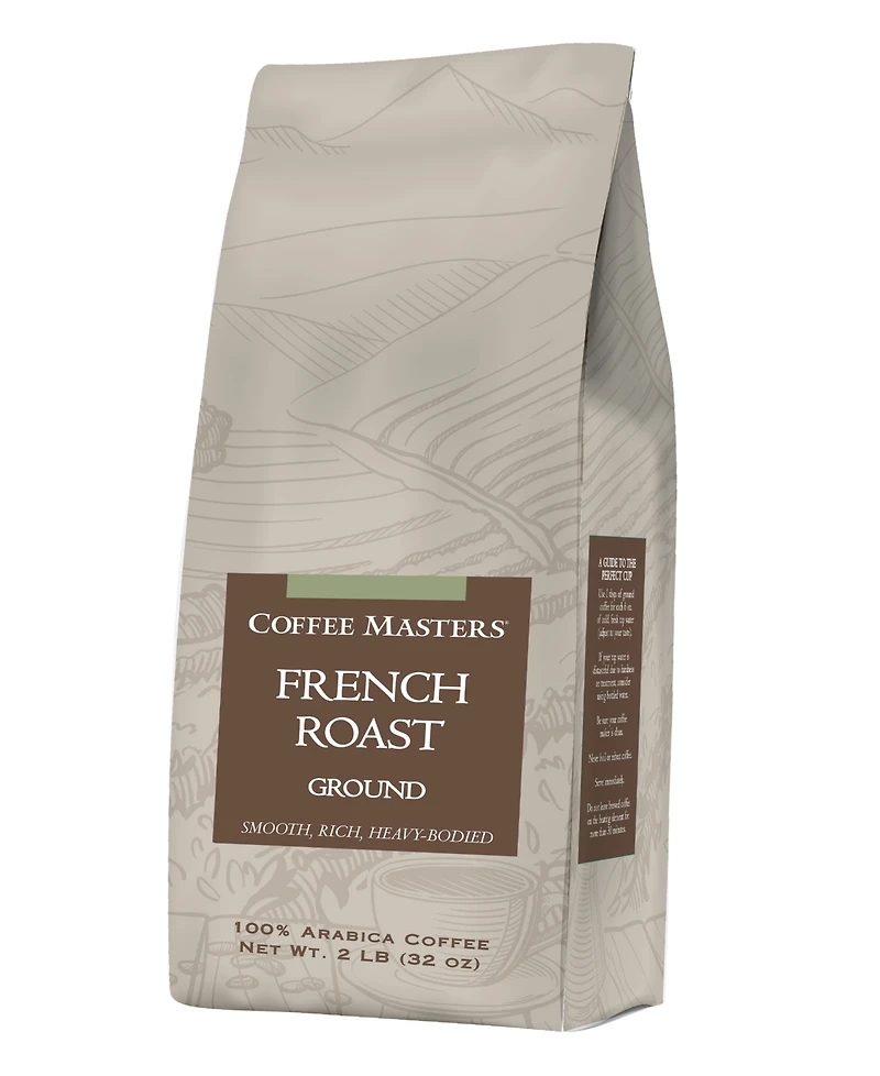 Coffee Masters Inc. French Roast Ground Coffee Bag, 2 lbs.