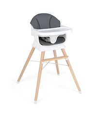 Costway Toddler Solid Wood Feeding Chair Convertible High Chair