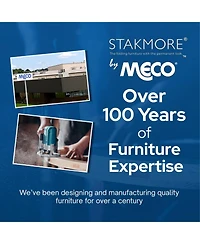 Meco Stakmore Scalloped Edge Compact Traditional Folding Card Table, Fruitwood