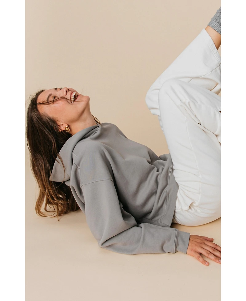 Ocio Women's Organic Cotton Teddy Oversized Hoodie