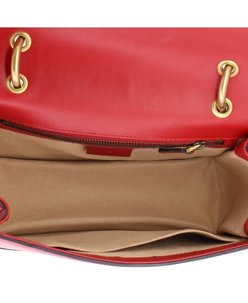 Pre-Owned Gucci Medium Queen Margaret Flap Bag Colorblock Leather