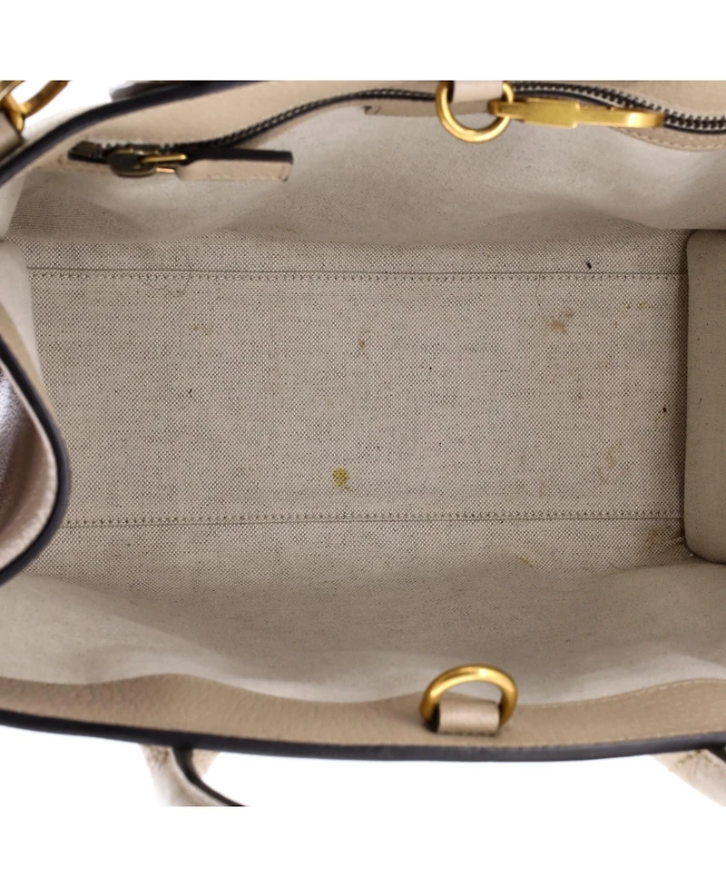 Pre-Owned Gucci Small Interlocking G Tote Gg Coated Canvas and Leather