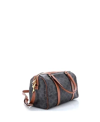 Pre-Owned Celine Medium Boston Bag Triomphe Coated Canvas