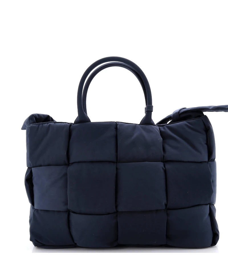 Pre-Owned Bottega Veneta Large Arco Tote Maxi Intrecciato Nylon