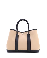 Pre-Owned HERMES 30 Garden Party Tote Toile and Leather