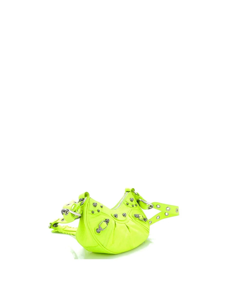 Pre-Owned Balenciaga Xs Le Cagole Giant Studs Shoulder Bag Leather