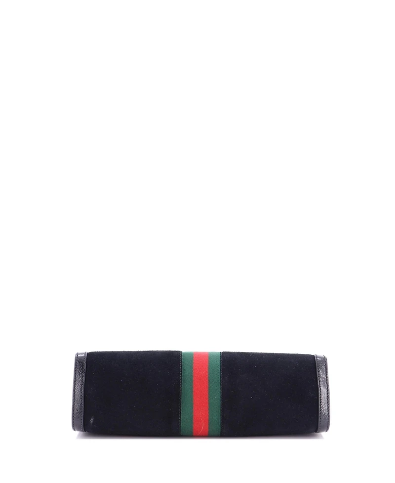 Pre-Owned Gucci Medium Ophidia Chain Shoulder Bag Suede