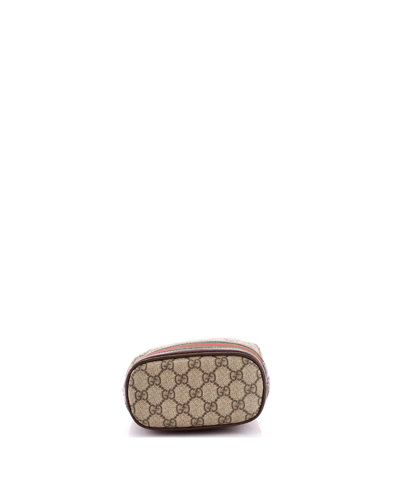 Pre-Owned Gucci Mini Ophidia Bucket Bag Gg Coated Canvas