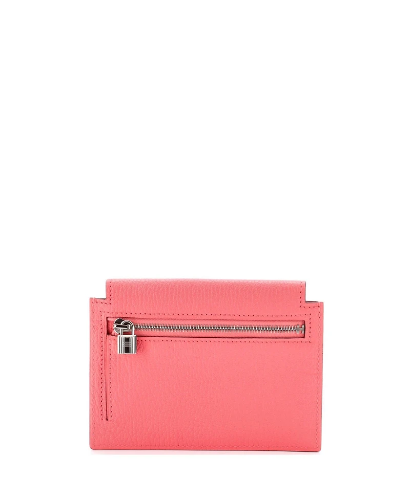 Pre-Owned HERMES Kelly Pocket Compact Wallet Chevre Mysore