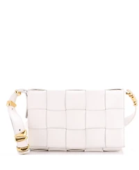 Pre-Owned Bottega Veneta Cassette Crossbody Bag Maxi Intrecciato Grained Leather