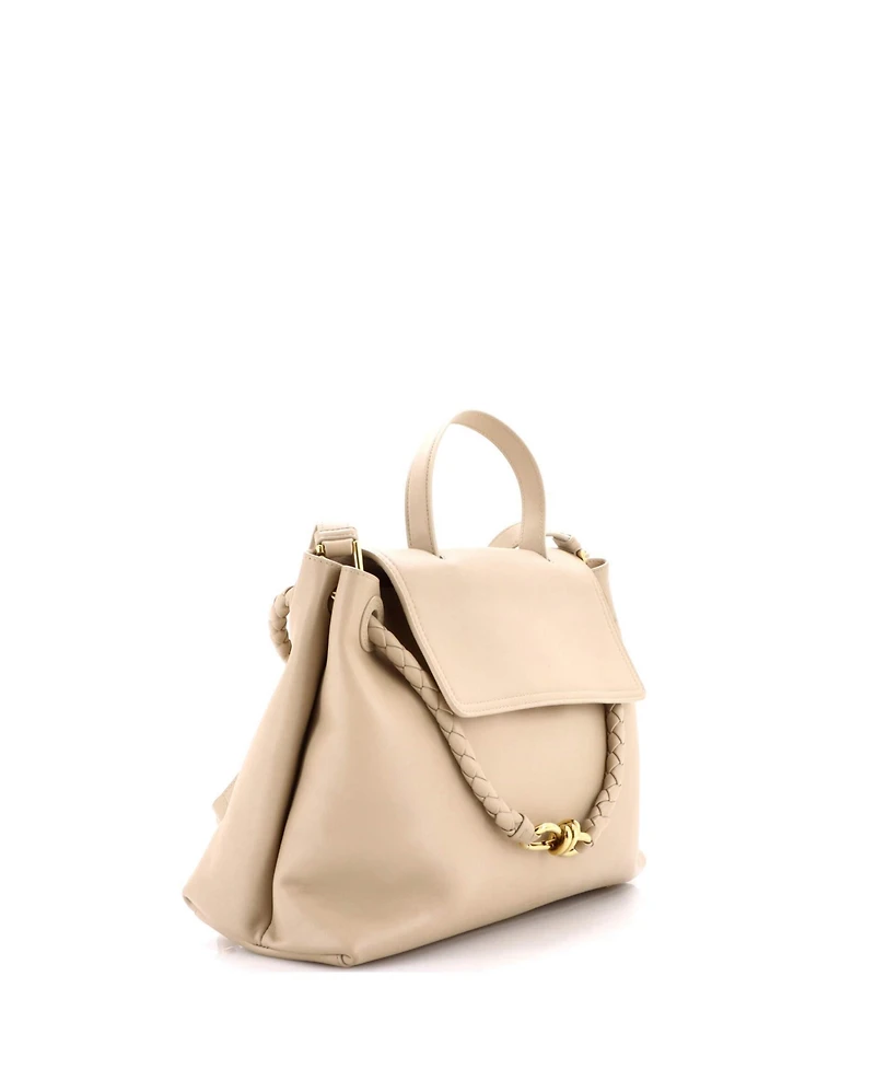 Pre-Owned Bottega Veneta Medium Ciao Ciao Top Handle Bag Leather with Intrecciato Detail