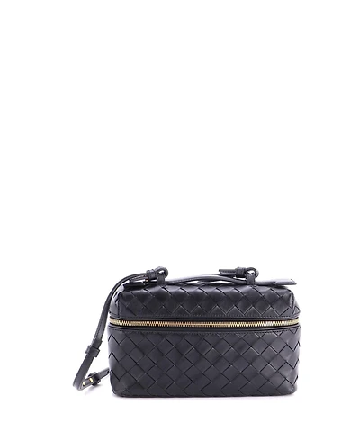 Pre-Owned Bottega Veneta Bang Bang Vanity Case Intrecciato Leather