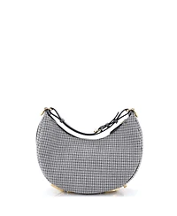 Pre-Owned Fendi Small Fendigraphy Bag Houndstooth Wool