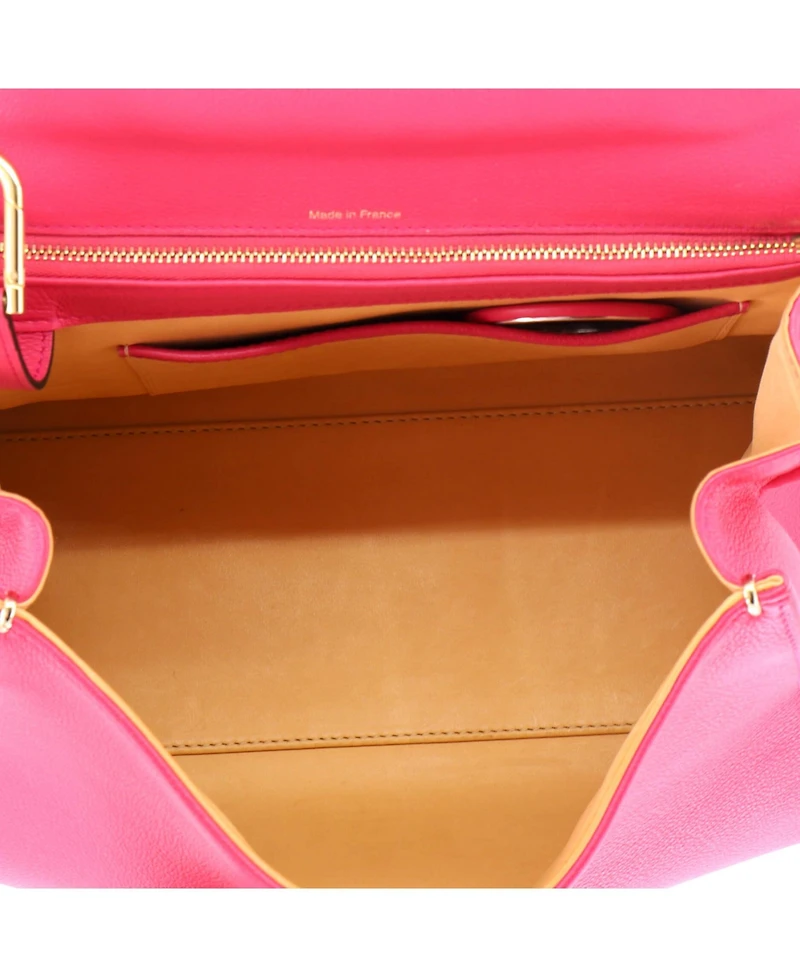 Pre-Owned Delvaux Mm Brillant Top Handle Bag Leather