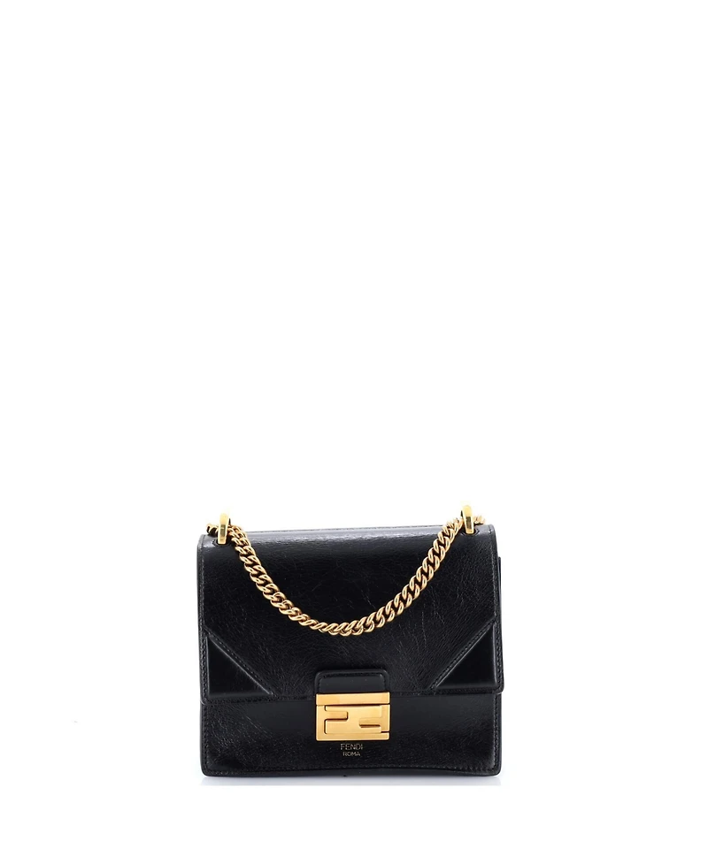 Pre-Owned Fendi Small Kan U Shoulder Bag Leather