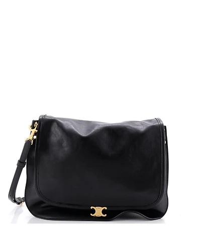 Pre-Owned Celine Large Soft Triomphe Besace Bag Leather