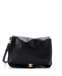 Pre-Owned Celine Large Soft Triomphe Besace Bag Leather