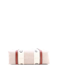 Pre-Owned Chloe Medium Woody Tote Canvas with Leather