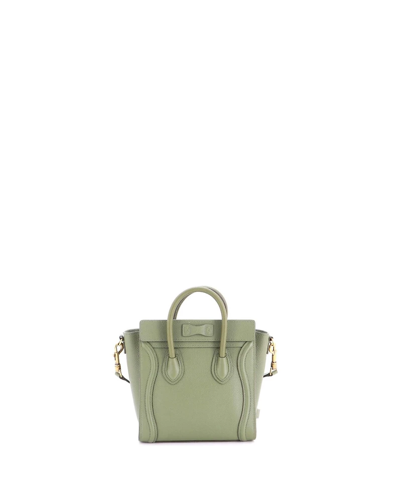 Pre-Owned Celine Nano Luggage Bag Grainy Leather