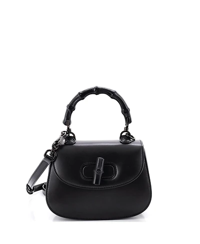 Pre-Owned Gucci Mini Bamboo 1947 Top Handle Bag Leather