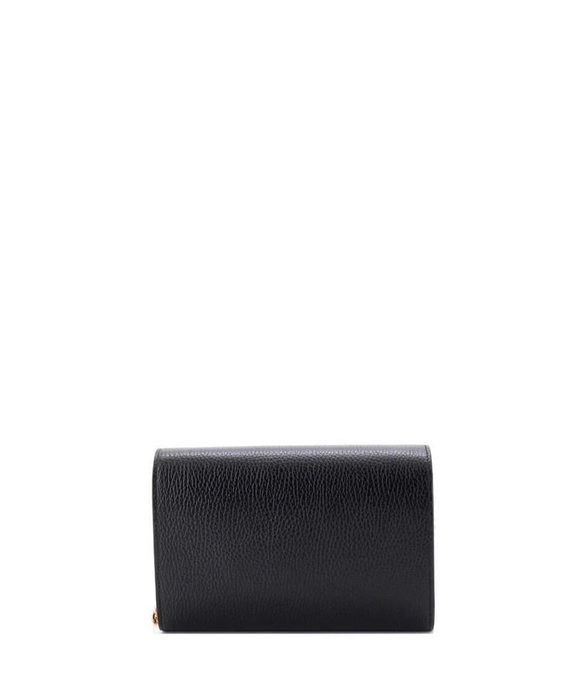 Pre-Owned Gucci Garden Dionysus Chain Wallet Embellished Leather