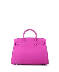 Pre-Owned HERMES Birkin 30 Handbag Pink Togo with Palladium Hardware