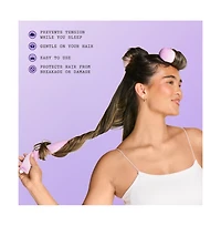 Gimme Beauty Chill Curl Heatless Flex Rods Gentle and Bendable Hair Rods for Overnight Curls Snap Closure for Secure Hold Thick Hair, 4 Count