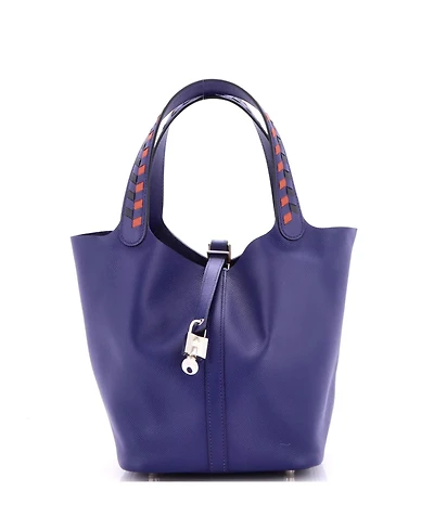 Pre-Owned HERMES Mm Picotin Lock Bag Tressage Epsom